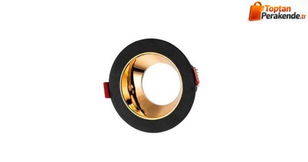 Cata Ct-5049 Jaguar Yuvarlak Spot Mat Siyah-Gold